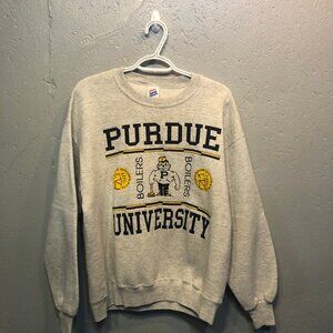 Purdue Sweatshirt Adult Size Large Polyester/Cotton Retro